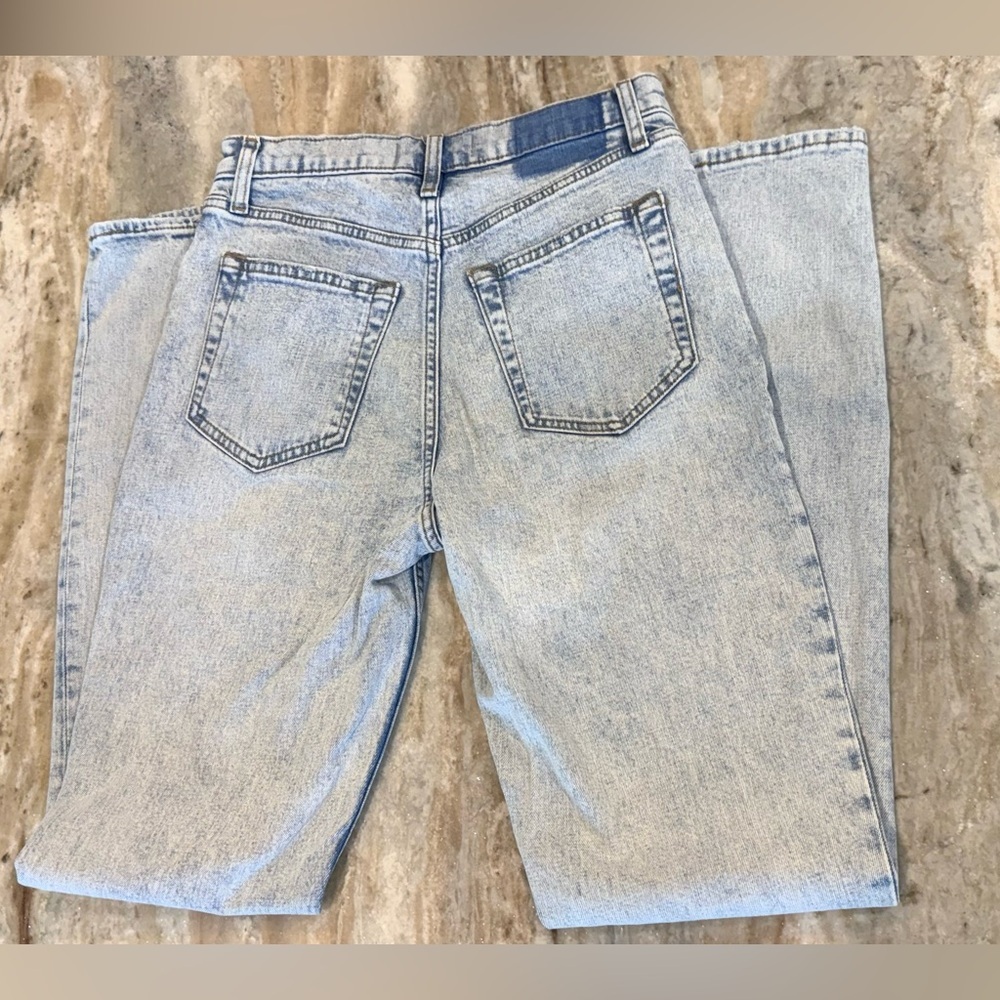 Women’s ABERCROMBIE & FITCH The 90s High Rise Slim Straight denim jeans- Size 27 - Picture 4 of 7